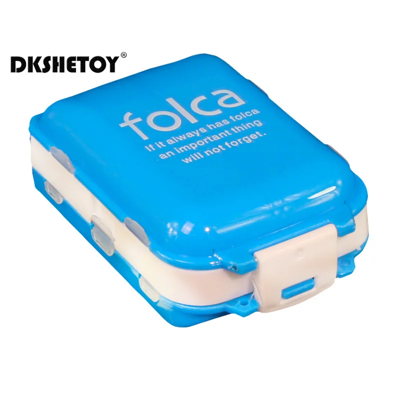 Weekly pill case organizer Folding Three layers Medicine Vitamin Box Portable Travel Drug Storage Case Container dispenser