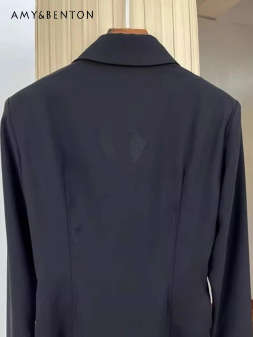 Commute Style Elegant Lapel Long Sleeve Blouse Women Spring and Autumn Elegant Slim Shirt Fashion Solid Color All-Match Shirts