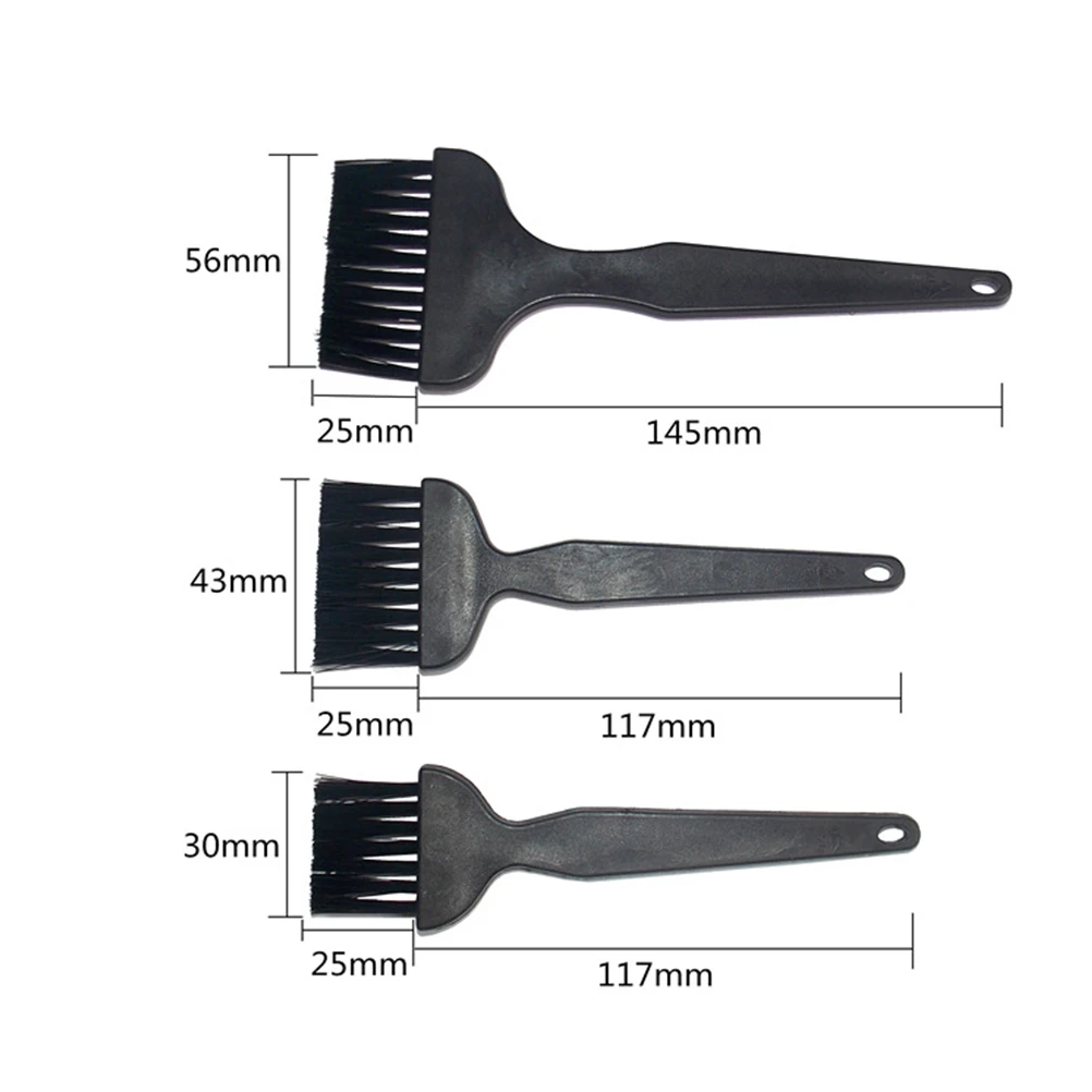 

10 in 1 Anti Static Brushes Kit for Keyboard Computer Cleaning Black Nylon Portable Home Appliances Car Interior