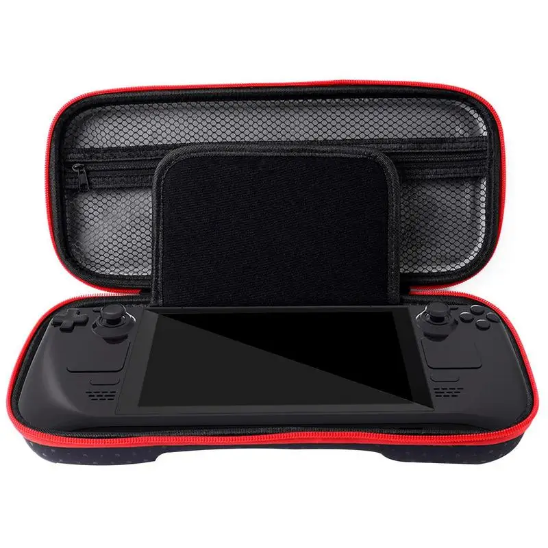 

Game Machine Holder Bag Portable Hard Case 10 Game Card Slots Holder Bag Controller Holder Zipper Bag Shockproof Full Protection