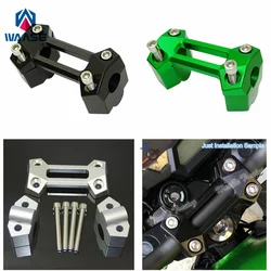 waase Handlebar Handle Bar Riser Clamp Kit For Kawasaki Z250 Z300 Z800
