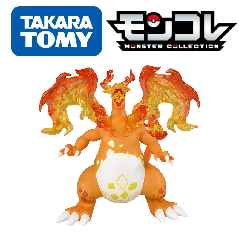 TOMY Original Pokemon MX- 02 Special Edition Gigantamax Charizard Semitransparent Wings Perfect Appearance Toys Child's Gifts