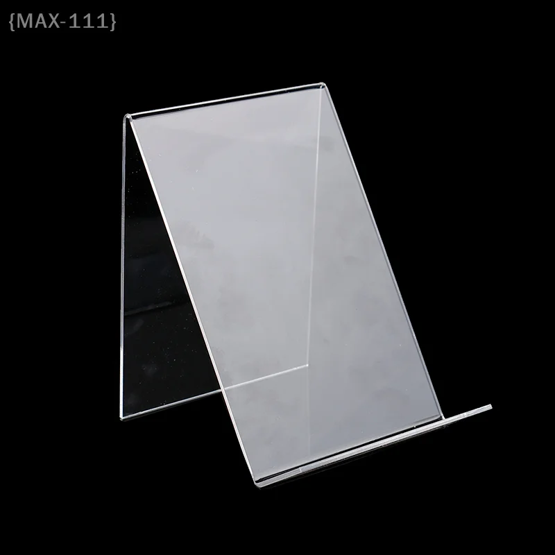 【Fe】1pc Acrylic Book Display Stand - Photo Frame and Brochure Holder for School and Office Organizer