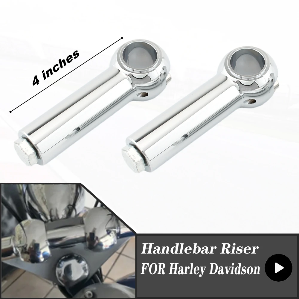 2Inches 3Inches 4Inches 5Inches 25MM FOR Harley Davidson Cruisers Choppers Motorcycle Handlebar Clamp Riser Rise Bar Mount