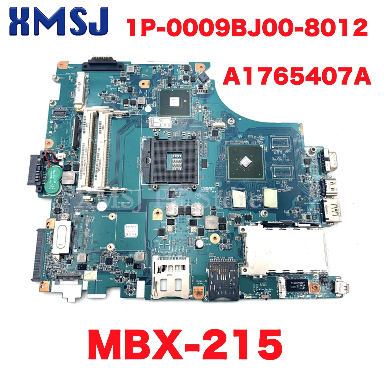 

XMSJ For SONY VAIO VPC-F1 MBX-215 Laptop Motherboard A1765407A M930 1P-0009BJ00-8012 8 Layer Intel S989 Nvidia GT310M