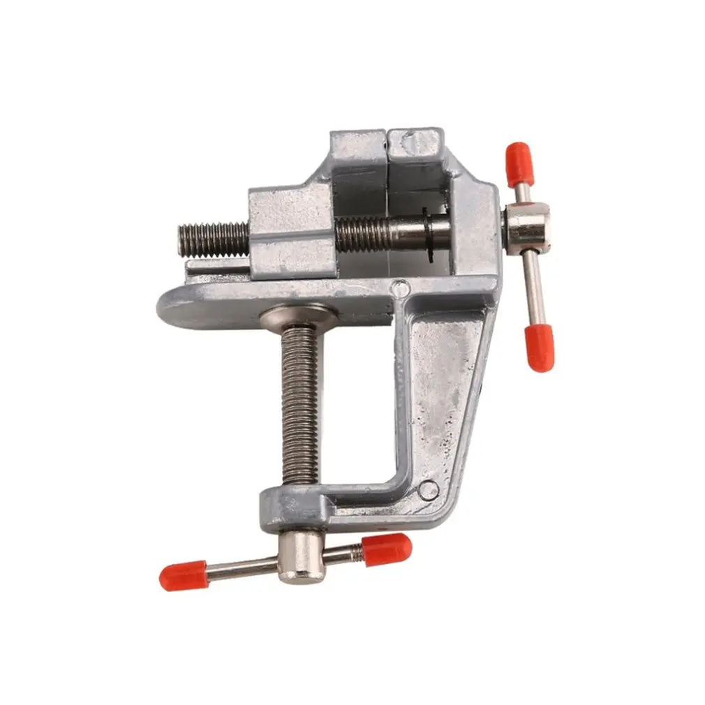 30MM Mini Bench Vise Aluminum Durable Small Table Bench Vise Clamp Portable Jewelers Craft Hobby Woodworking Clamp DIY Tools