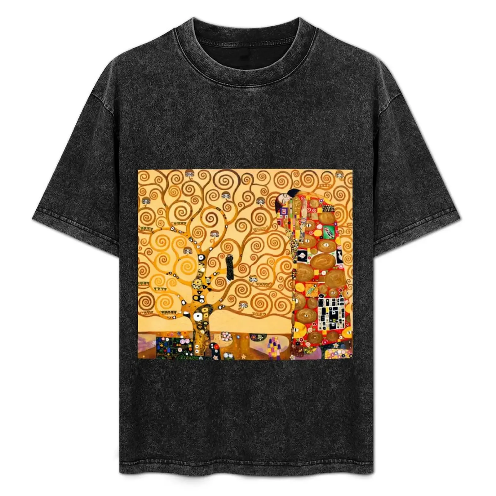 

Gustav Klimt - The tree of life T-Shirt Work Wear Simple Tee Shirt