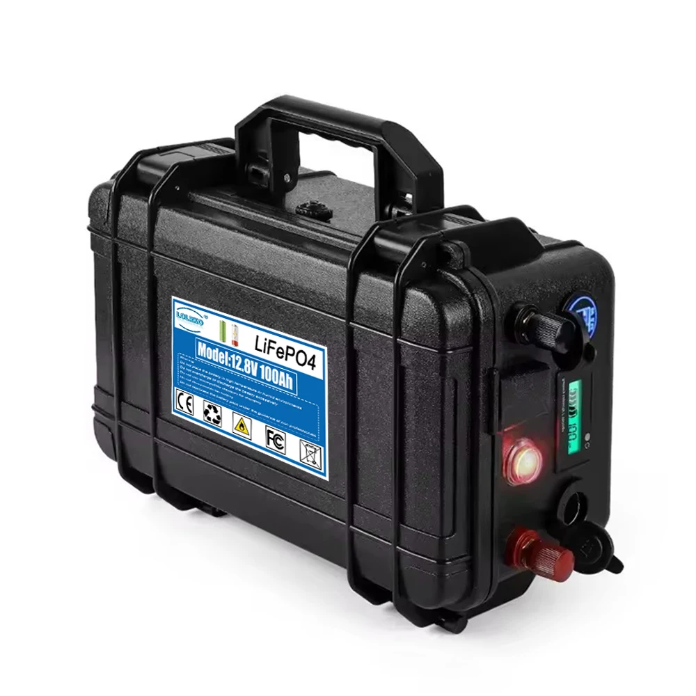 12V 500Ah LiFePO4 Battery Waterproof for Golf Carts RVs Solar Boat Motors Long Life