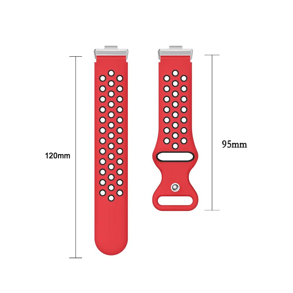 Cinturino in silicone bicolore con foro rotondo per Hauwei Fit 4 Pro Fit 4/3 Cinturino sportivo per Huawei Fit 4 Pro Cinturino con fibbia a farfalla