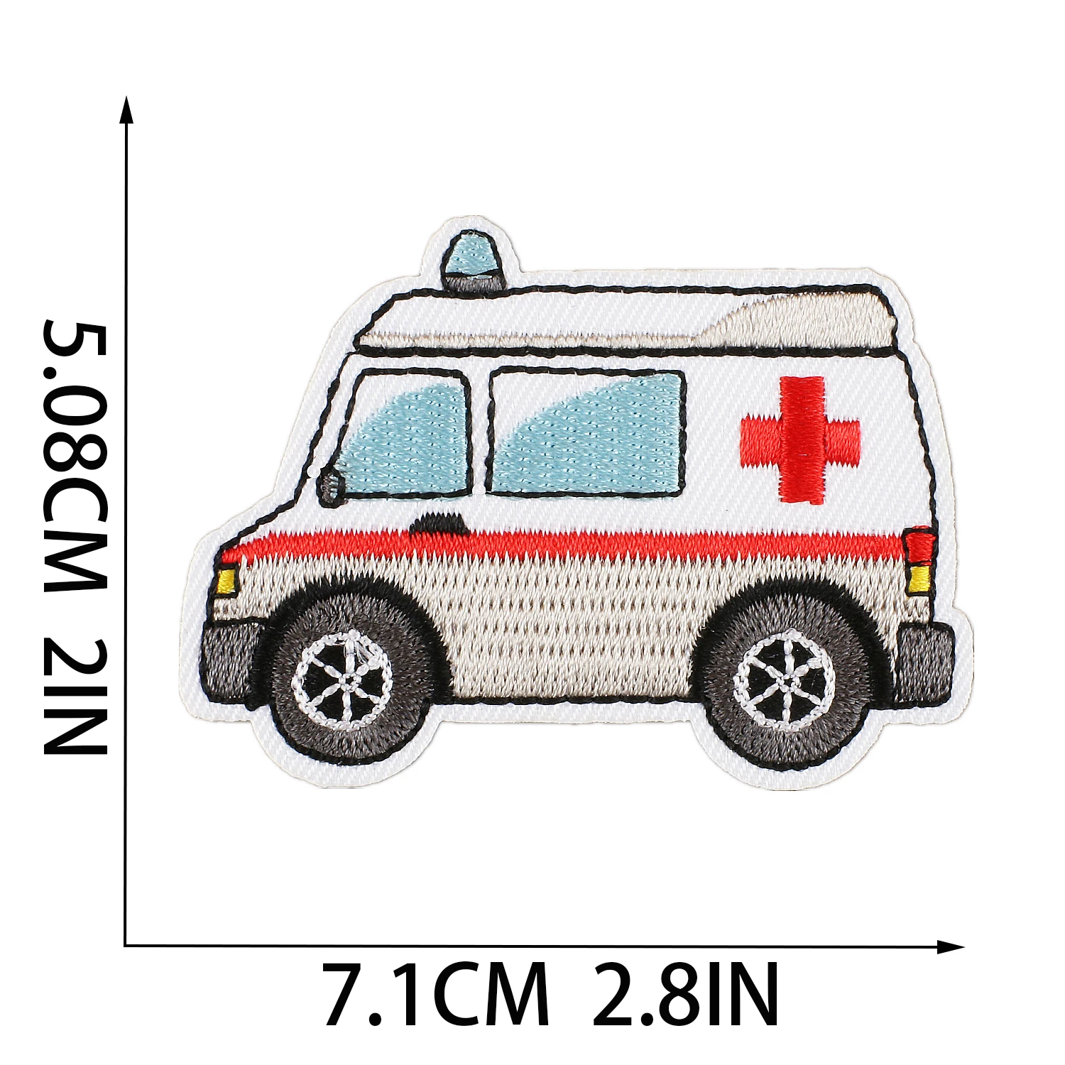 1 pc Iron On Taxi ambulanza Bus Car Fire Engine Sanitation truck Stickers Cartoon Pacthes fai da te cucito vestiti Badge Appliques