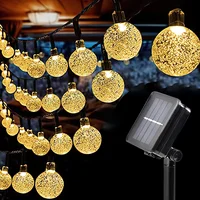 LED String Light Solar Fairy Lights 5m 20LED Warm Light Waterproof Outdoor Garden Wedding Decoration Christmas Lamp 2