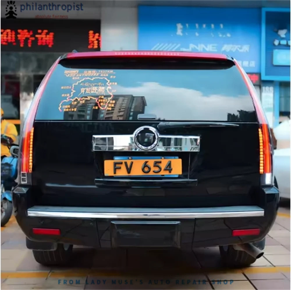 Gruppo fanale posteriore per Cadillac Escalade 2007-2014 Luce di guida a LED Luce freno a LED Indicatore di direzione sequenziale a LED