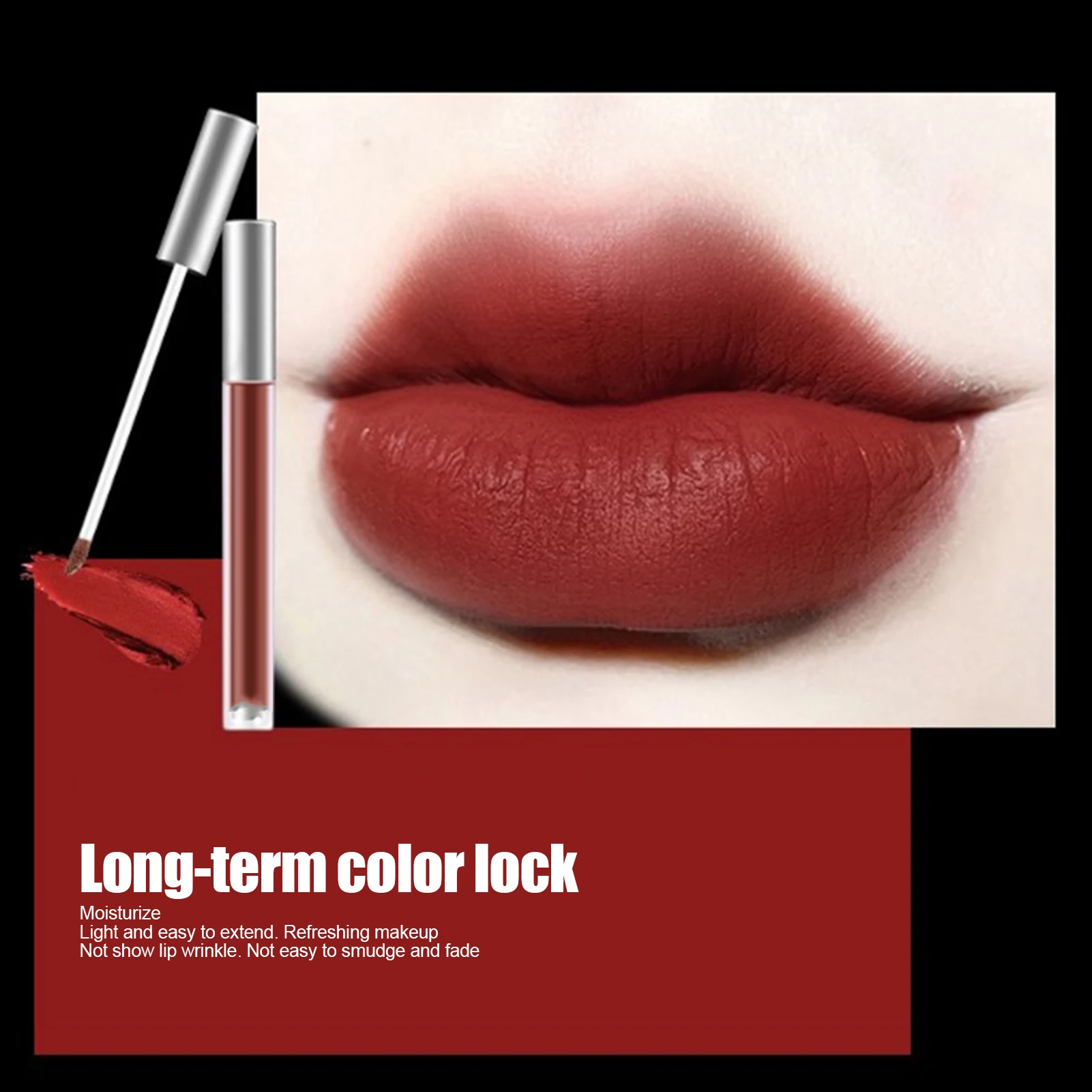 

Матовый насыщенный цветной блеск для губ, женская долговечная жидкая помада, косметический инструмент, 16 шт., инструмент для макияжа губ