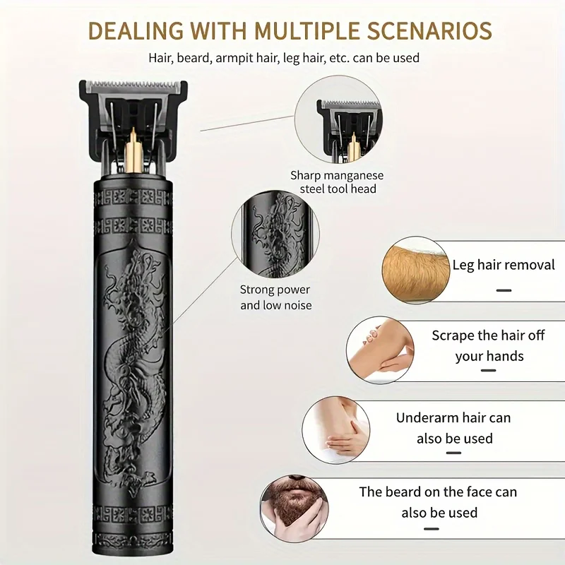 Cortadora de pelo recargable por USB, Afeitadora eléctrica profesional para Barbero, afeitadora de barba, regalos para hombres, regalo para el Día del Padre