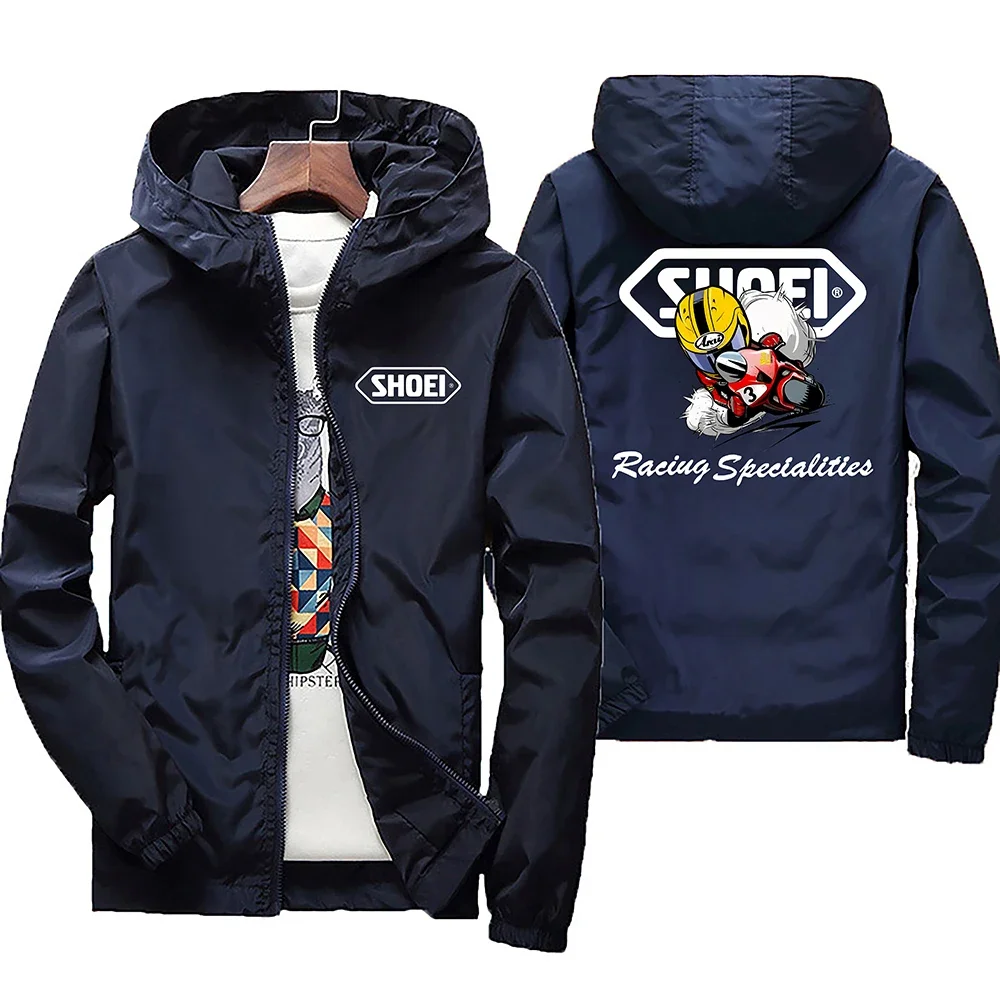 2025 New Men's Windproof Jacket, Large Waterproof Jacket Paired with Mountain and Bicycle Hood, Spring and Autumn Styles
