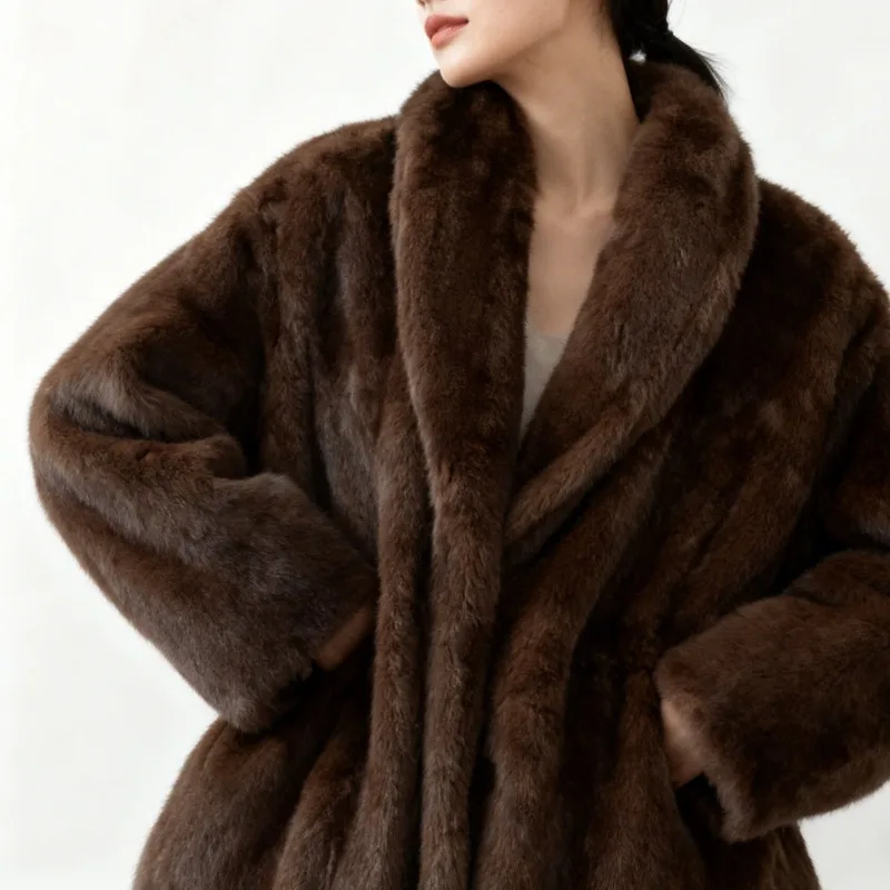 KWTX 2025 nouveau manteau court chaud décontracté pour femmes avec cordon de serrage automne hiver Design vêtements d'extérieur Polyester Spandex Style de rue