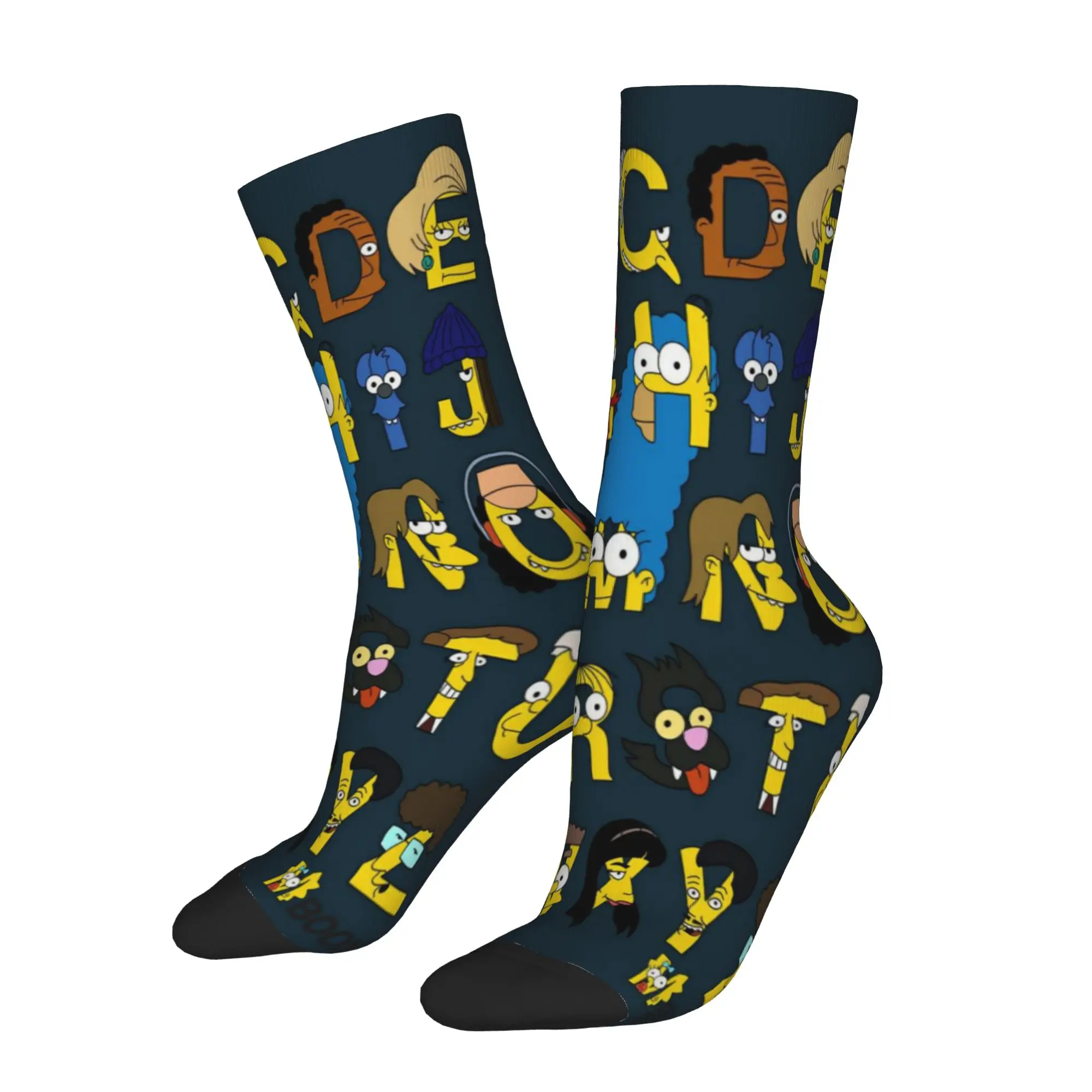 Men's Women's Simpsoneds Socks Cute Casual  Socks Novelty Merchandise Middle Tube Socks Wonderful Gifts