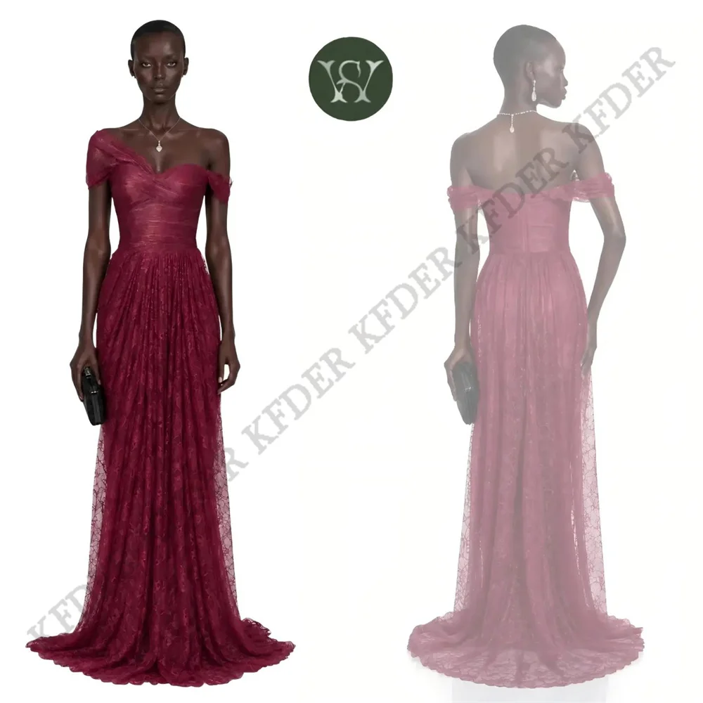 Shiny Red Mermaid Arab Prom Dresses Off Shoulder Sleeveless Evening Party Gown Dubai Dress Robes De Soirée Customized