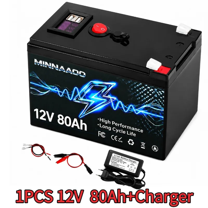 LiFePO4 12V 300AH 12V 200AH Batterie mit integriertem 300A BMS, 6000+ Zyklen, schneller Versand aus der EU.