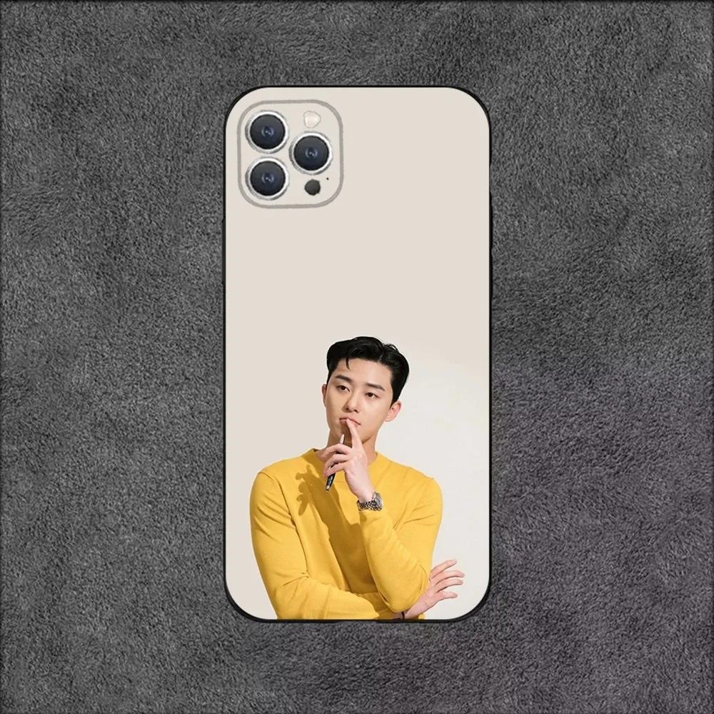 P-Park Seo Jun Kpop  Phone Case For iPhone 15,14,13,12,11,Plus,Pro Max,XS,X,XR,SE,Mini,8,7 Soft Silicone Black Cover