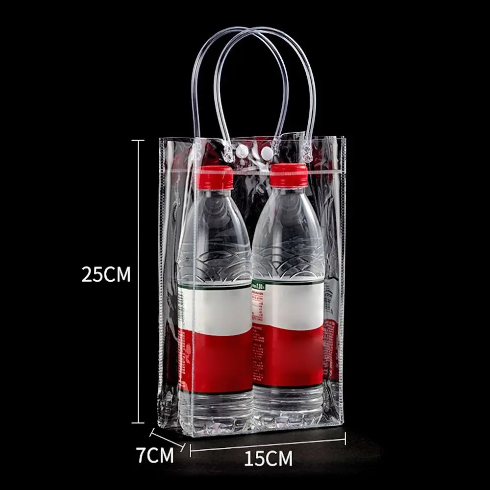 Durable Transparent PVC Handbag Large Capacity Plastic Gift Bag Multi-purpose Gift Jelly Bag Party