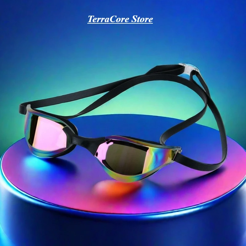 

New Professional Competition Swimming Goggles Are High-definition Waterproof and Anti-fog Color-coated for Both Men and Women