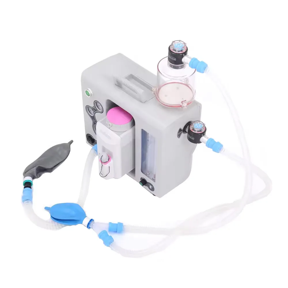 Portable Veterinary Anesthesia Machine Vet Animal & Human Use Anesthetic System for Clinic Surgery Dog Cat Pet