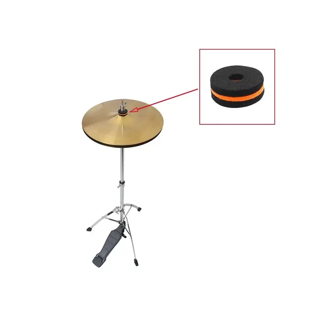 Protection Set Cymbals Felt Pad Noise-reducing Professional Drum Slices Felt Standard Size Cotton Cymbals Washer Pad