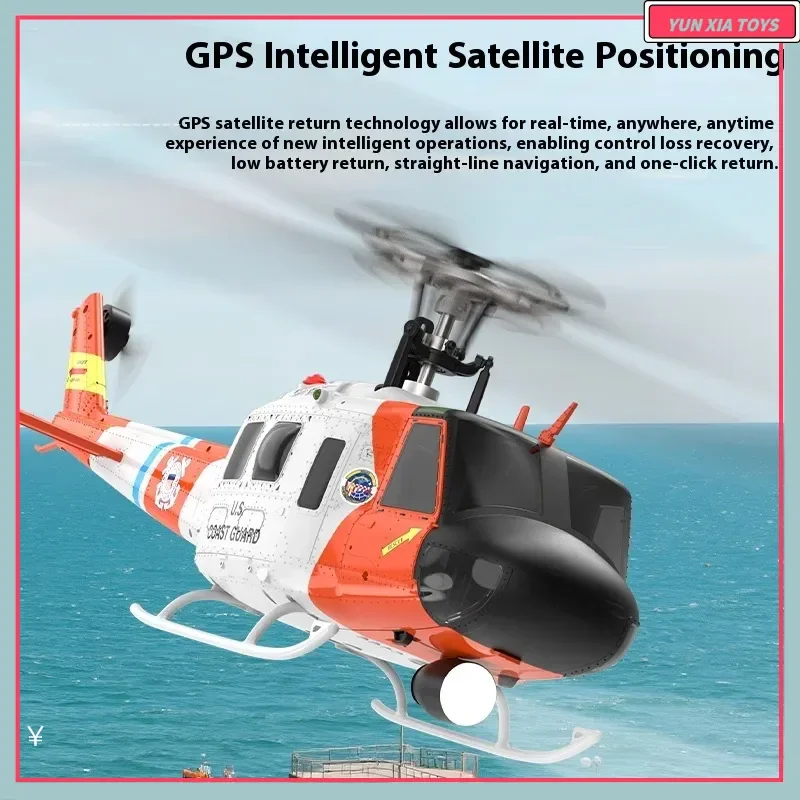 

Новый 2025 Yuxiang F07s GPS Радиоуправляемый вертолет Военная шкала Uh-1 Huey 2,4 г 6-осевой гироскоп Дрон с дистанционным управлением и игрушкой с автоматическим возвратом