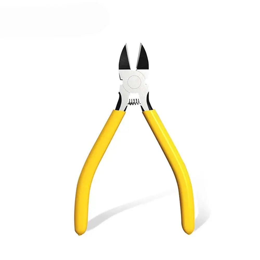 

5 Inch Spring Loaded Diagonal Cutters Flat Nose Pliers & RJ45 Cable Stripper Multifunctional Tool for Wire Cable Craft Cutting
