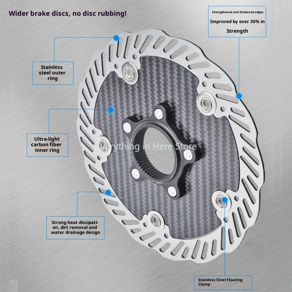 Disque de frein en Fiber de carbone 140/160mm, conception légère à haute résistance, pièces de rechange pour vélo de route et vtt, accessoires de cyclisme