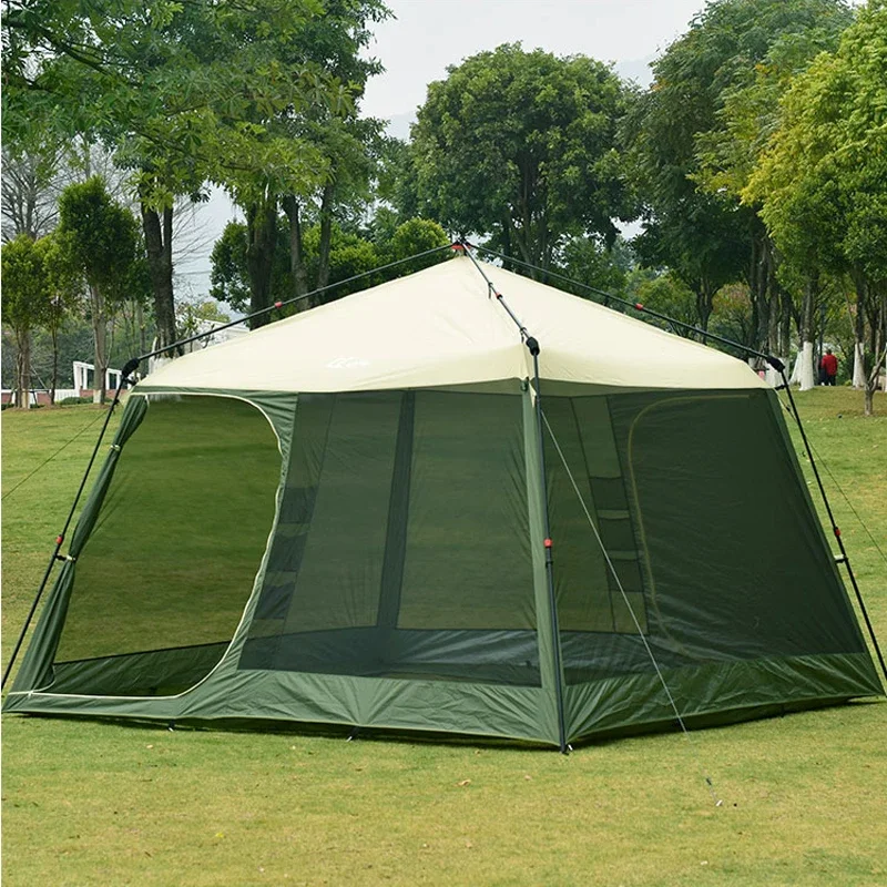 Outdoor automatic quick-opening tent folding portable camping thickened explosion-proof rain-proof windproof waterproof camping