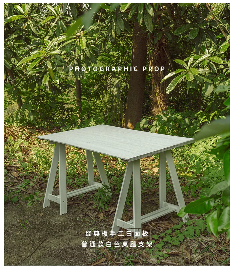 Rustic Wood Table Legs for Outdoor Photo Prop Stool Feet Vintage Workstation Base Industrial Photography Background Setting