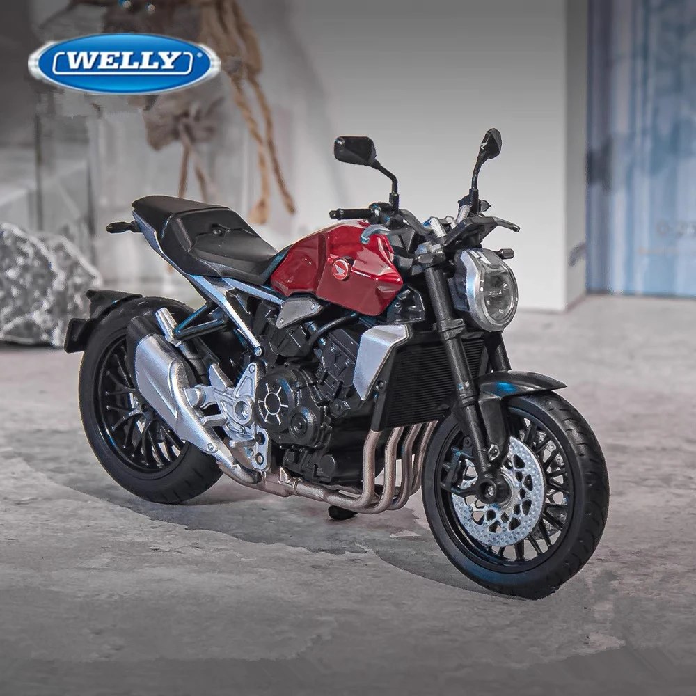 WELLY 1:12 HONDA CB1000R Alloy Racing Motorcycle Model Diecast Metal Street Sports Motorcycle Model High Simulation Kid Toy Gift