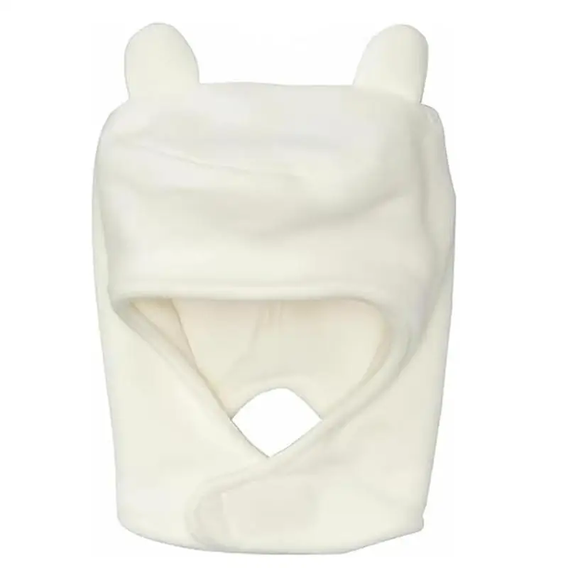 39BD Adult White Costume Cap with Gentle Coverage for Cosplay and Commute Use