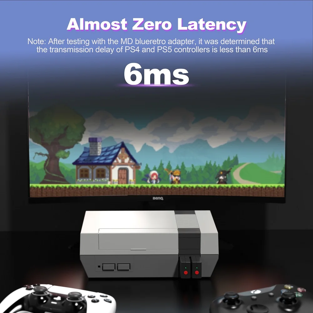 Adapter RetroScaler Blueretro do bezprzewodowego podłączania kontrolerów NES do konsoli PS3, PS4, 8Bitdo, Ipega9076, Switch Joycon