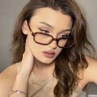 3pcs Small Square Anti Blue Light Eyeglasses Frame Women Multi Color Frame Eyewear Clear Lens Eyeglasses Outdoor Glasses Unisex