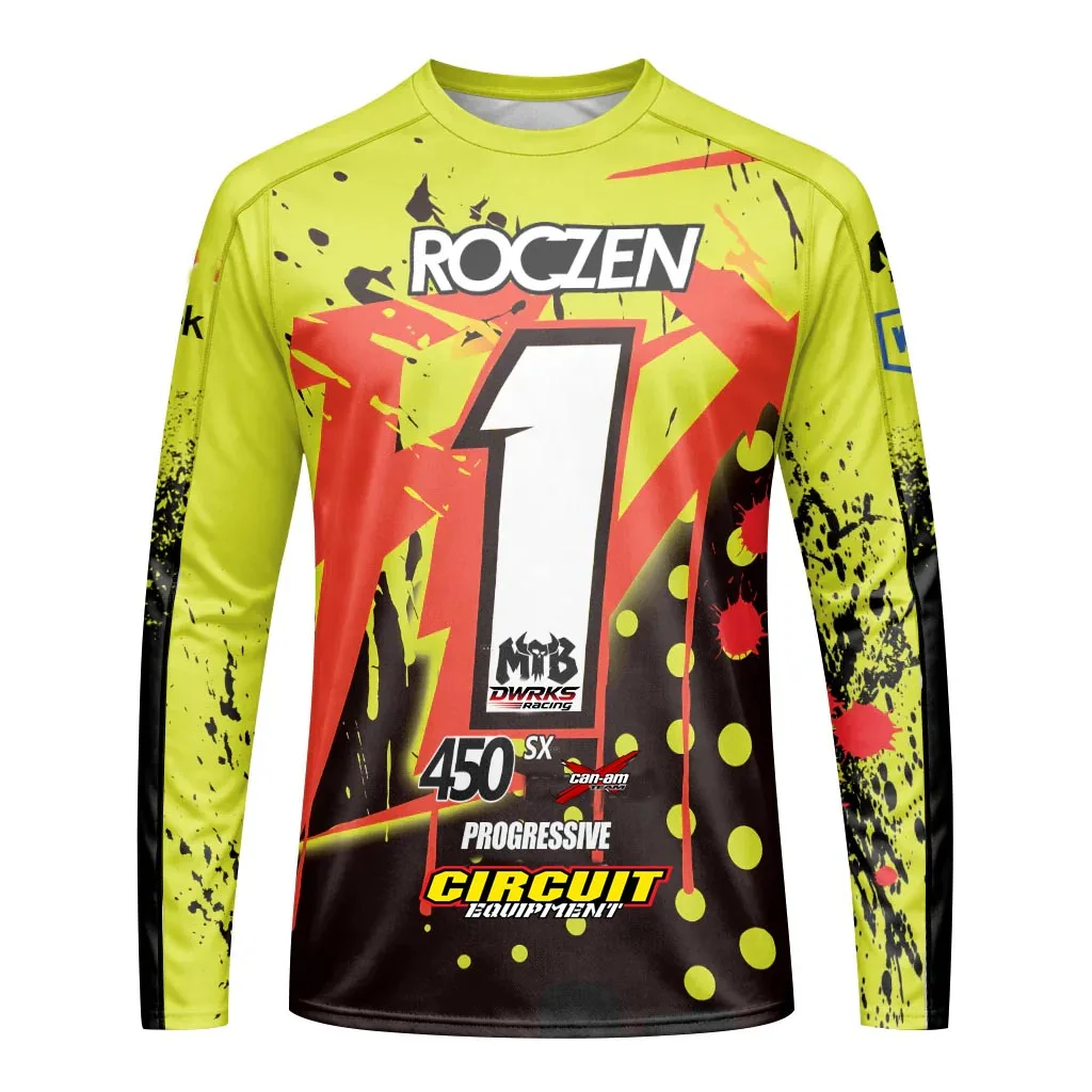 2027 TEAM BMX Motocross Jersey Enduro Moto MX Mountain Bike Downhill Cycling Custom Clothes XC DH - MTB Racing Gear