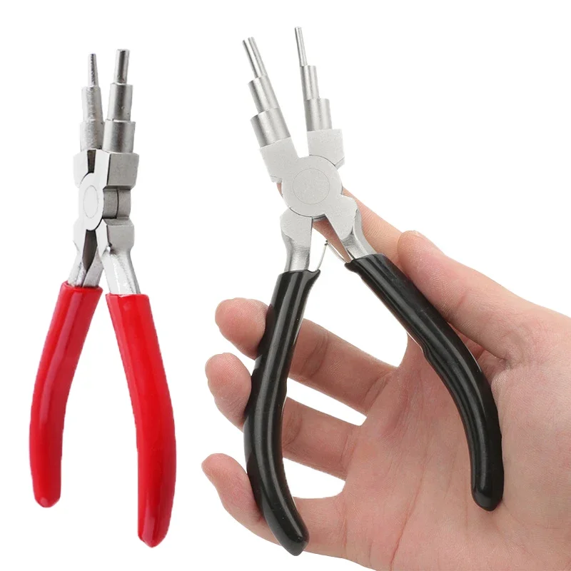 

Jewelry Pliers Set 6 in 1 Bail Making Pliers Nylon Nose Pliers Bent Nose Plier for Jewelry Making DIY Crafts Tool