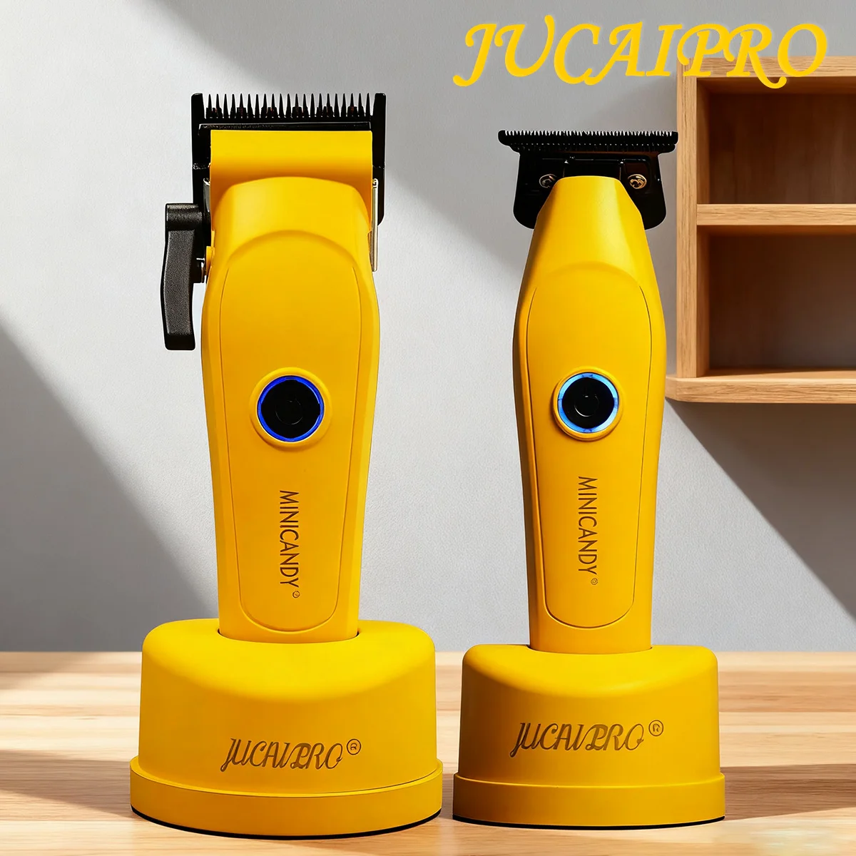 

JUCAI MINICANDY Professional Hair Clipper JC06 Hair Clippers Men DLC Blade 7200RPM Brushless Motor Base Charger 3200mhA Barber