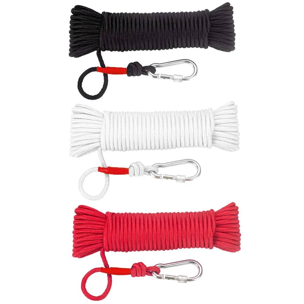 

20m Outdoor Static Rock Climbing Rope 8mm Tree Wall Climbing Equipment Gear Survival Fire Escape Rescue Safety Rope