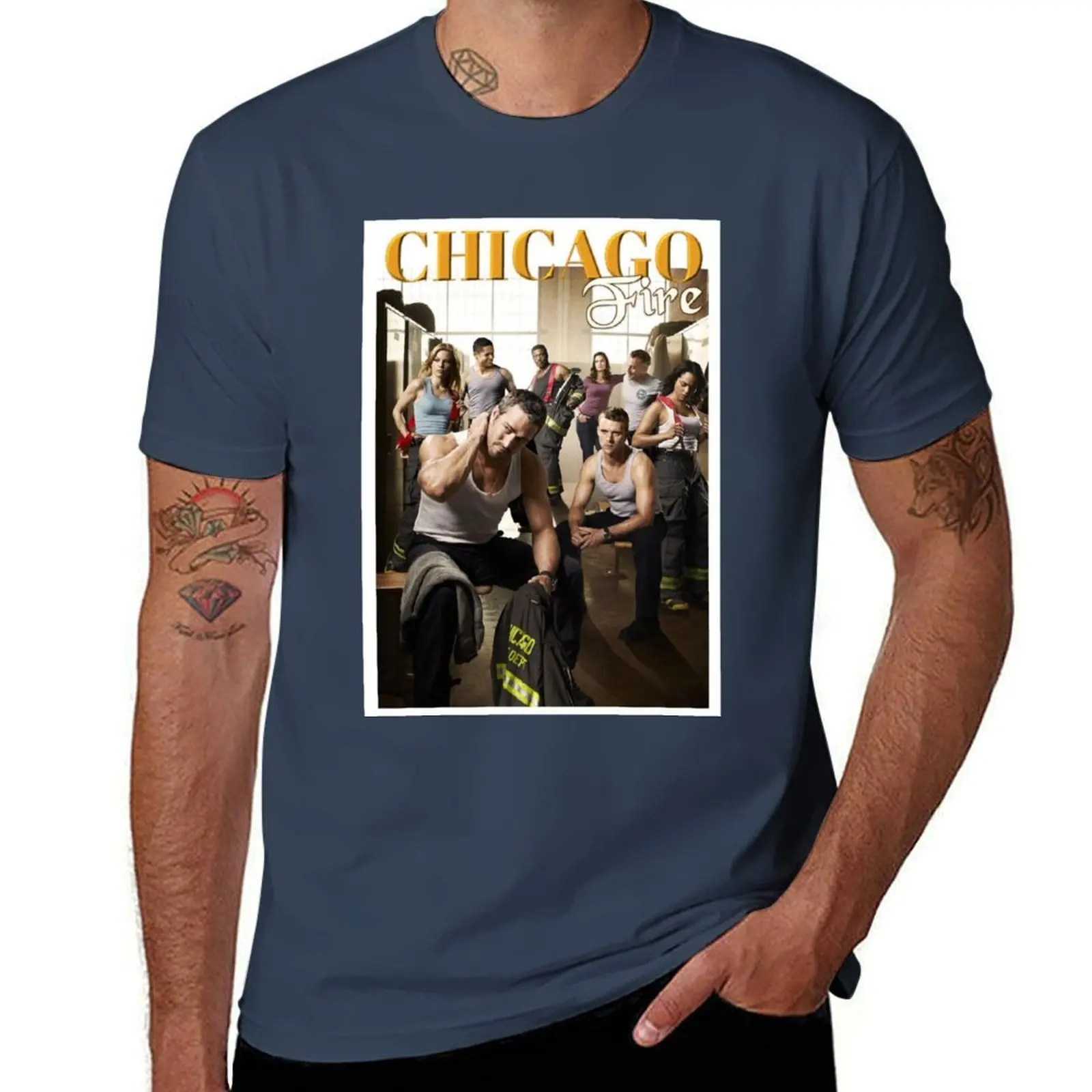 

Chicago Fire 90s vintage T-Shirt printed t shirts for man t shirt for man 100 percent cotton T-Shirt