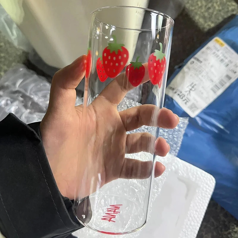 Anime NANA Oosaki Nana Cosplay Wasserglas Erdbeer-Design Hitzebeständige Milchgläser Becher Tumbler Accessoires Requisiten – Detail 7