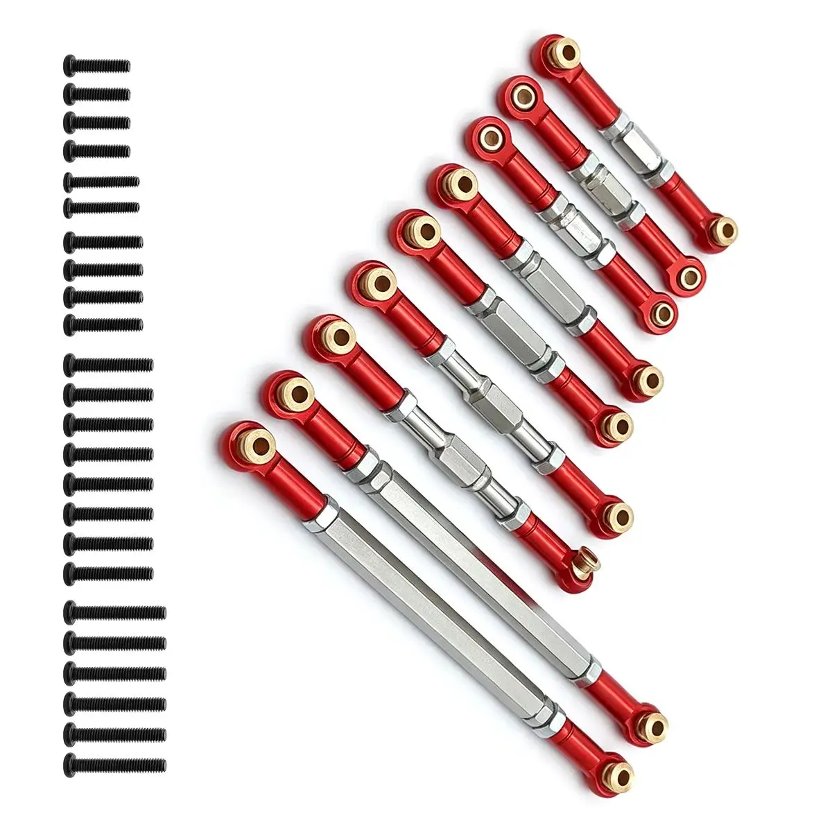 Metal Upgrade Modification Spare Parts Remote Control Car Accessories Fit For WLtoys 1/12 12429 Linkage Rod Kit