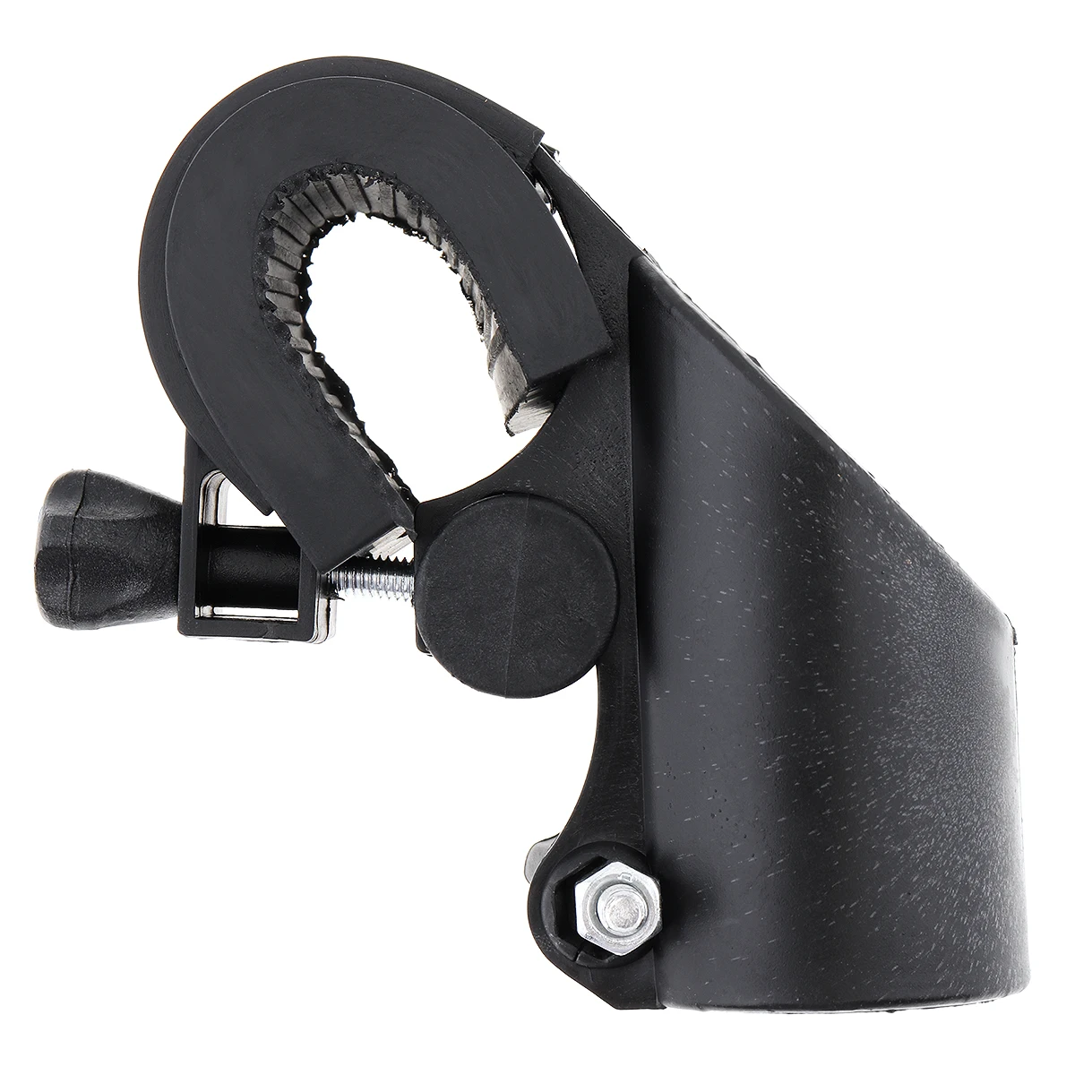 Black Small Size Bicycle Light Plastic Holder Lamp Clip LED Flashlight Torches Clamp Mount Bracket Lighting Accessories