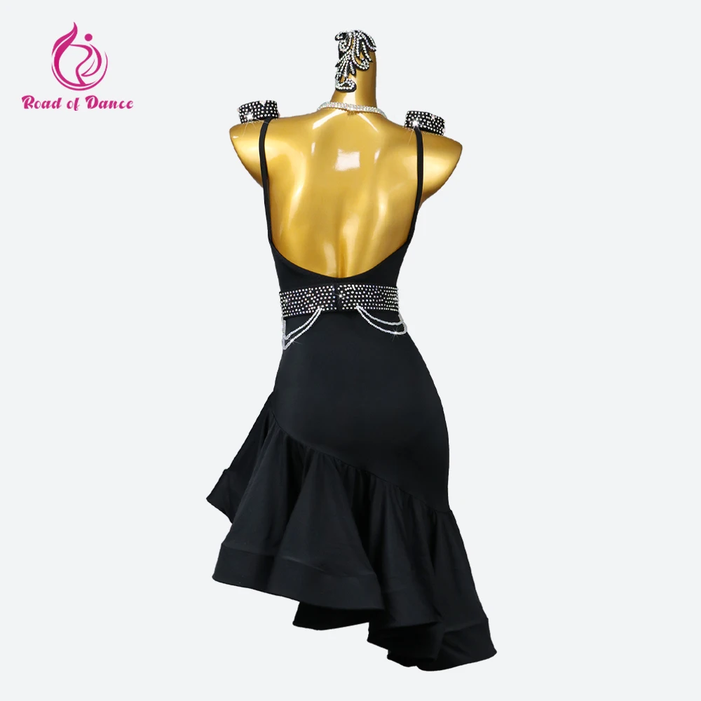 Vestidos de baile latino 2025, ropa de salón para mujer, falda para niños, ropa de competición, traje deportivo Sexy de noche, traje de fiesta de Cabaret para niñas