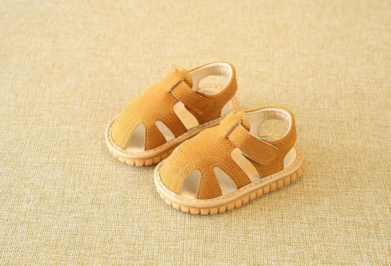 Baby Quietsch-Sandalen für Sommer, Kleinkinder Jungen Mädchen, Niedliche Freizeitschuhe, Rutschfeste Indoor-Lauflernschuhe – Detail 15