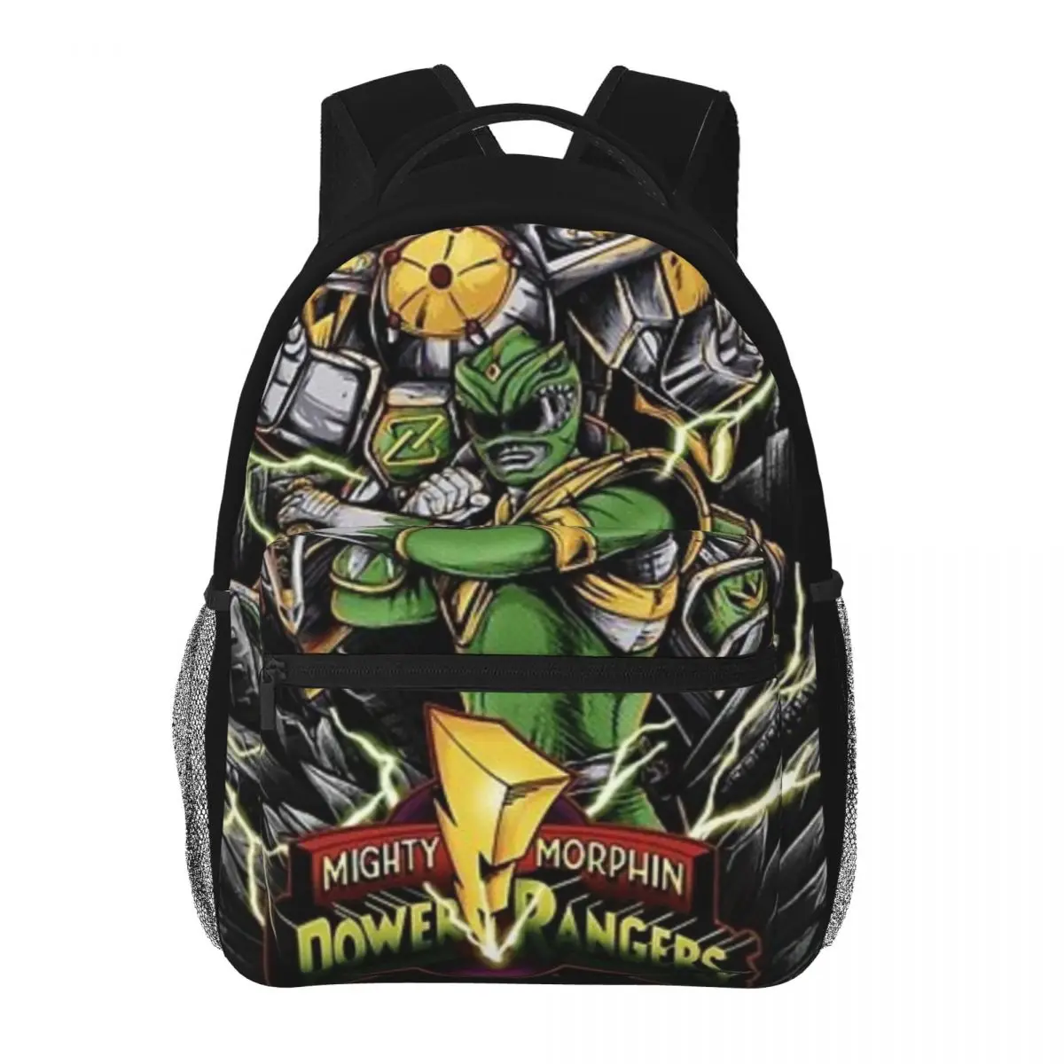 Go Green Ranger! Sac à dos étanche pour hommes et femmes, cartable pour garçons et filles, cartable pour étudiants et adolescents, 16 po