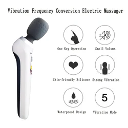 Auto Electric Neck Massager Handheld Hammer Infrared Massage Back Waist Leg Body Relax Cervical Vertebra Roller Massage Stick