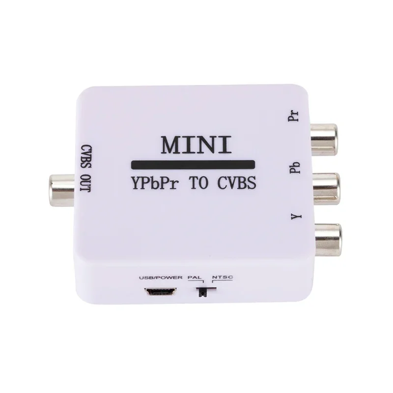 MINI YPBPR TO CVBS Video Converter Component to AV Adapter For TV Projector Monitor